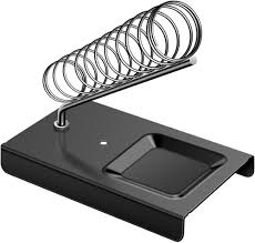 Soldering Iron Stand heavy-duty Metal Base and a reinforced spring holder